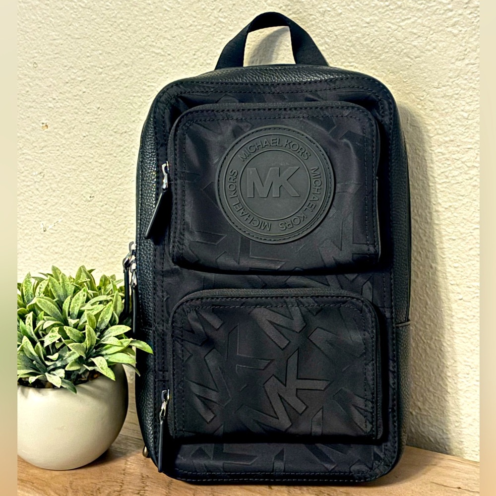 Michael Kors Jacquard Nylon Sling Pack
